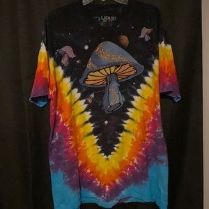 Tie Dye Mushroom Tee Shirt